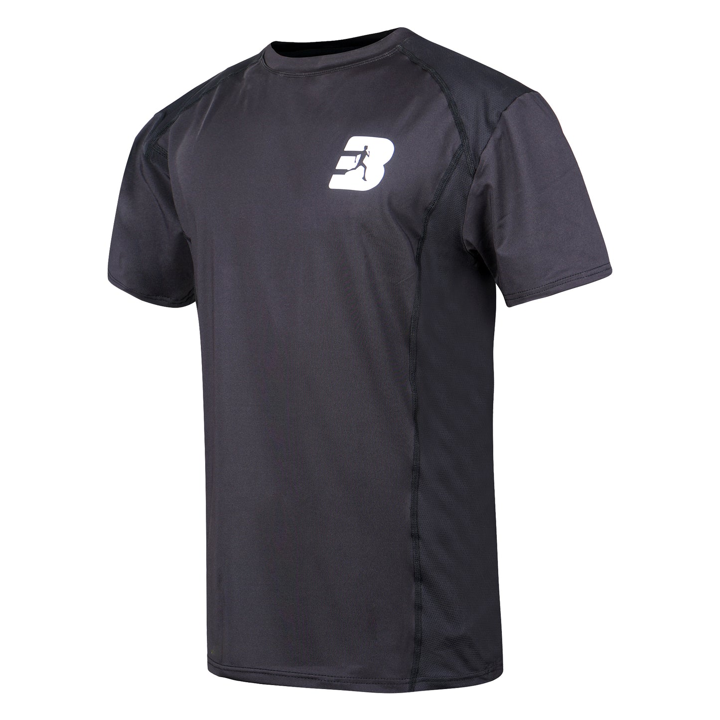 Plain Black Side Panel rashguard