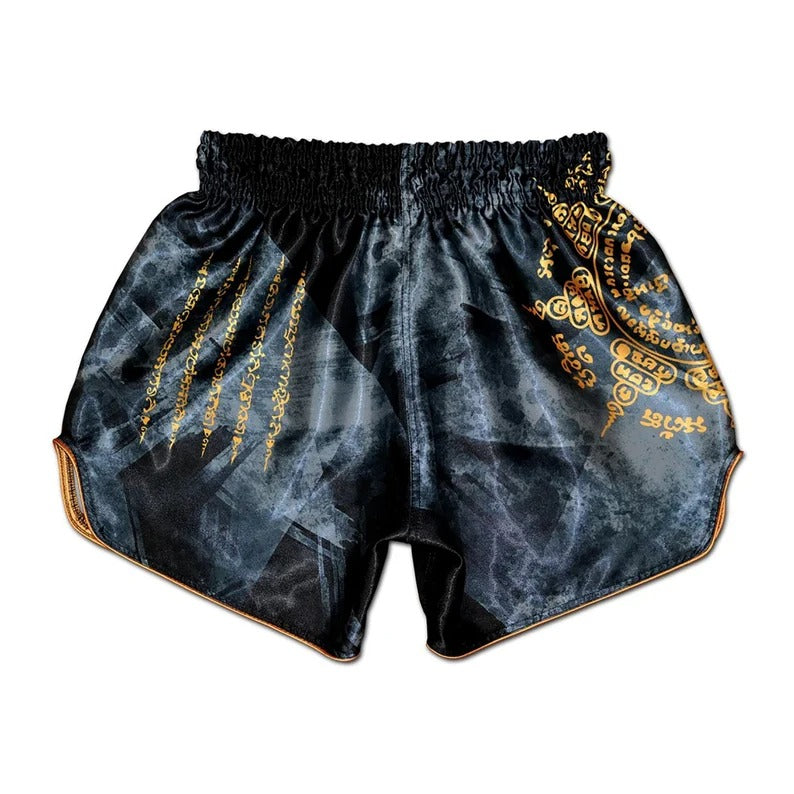 Gold Tone Sublimation Muay Thai Short