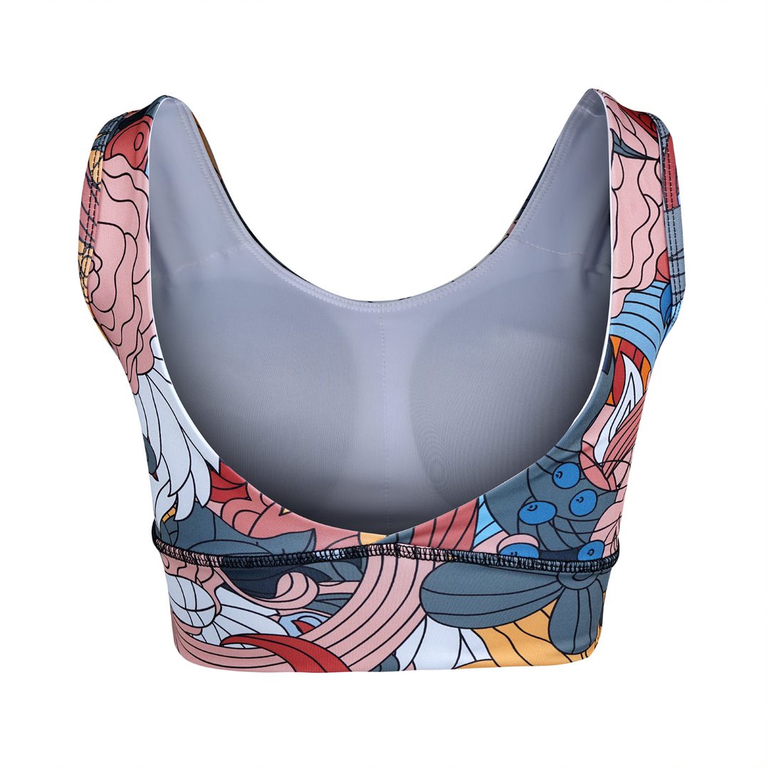 Floral Sublimation Bra