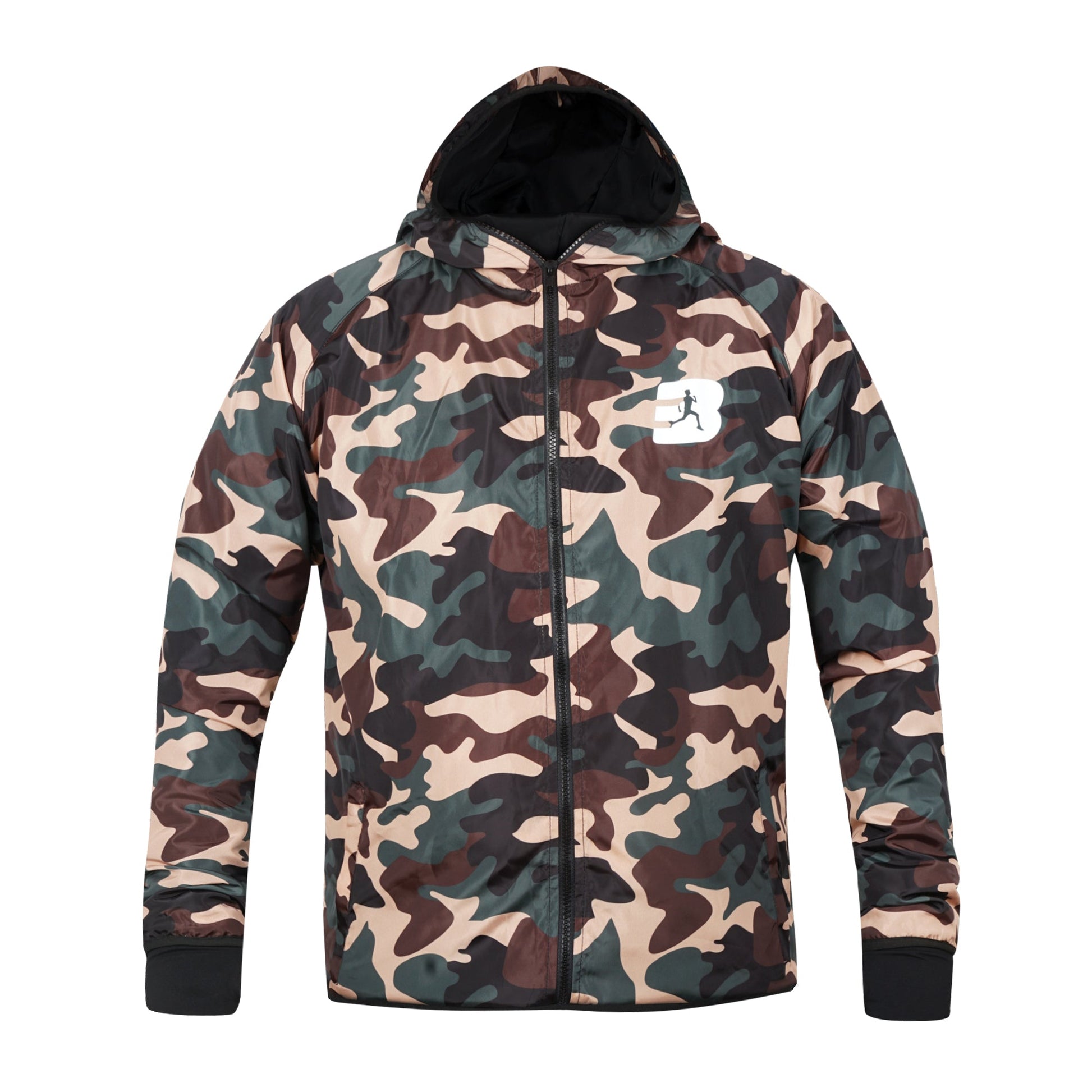 Custom camouflage sublimated jacket – lightweight camo outerwear for sports and streetwear
