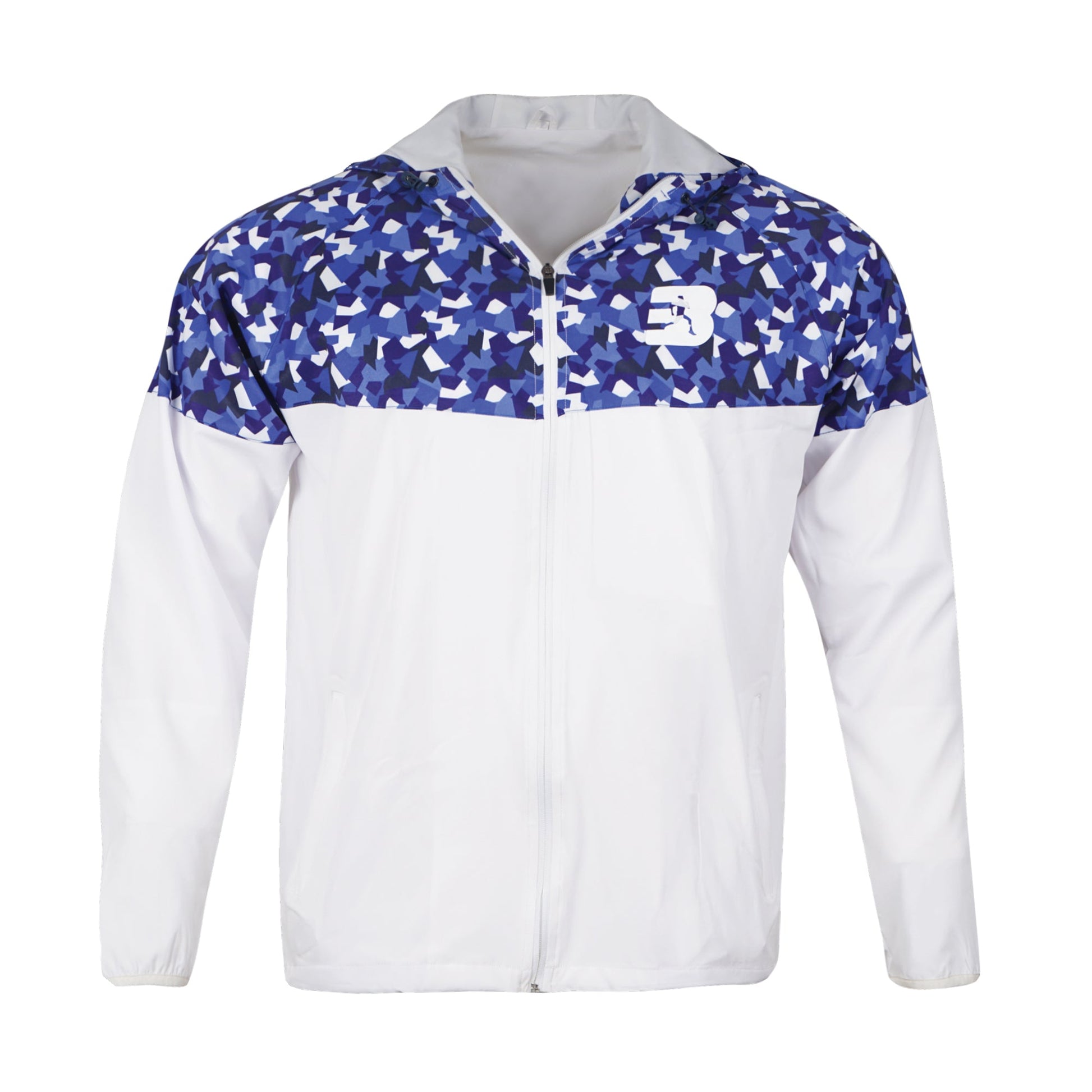 Custom sublimated hooded trail jacket – lightweight outerwear for sports and activewear branding