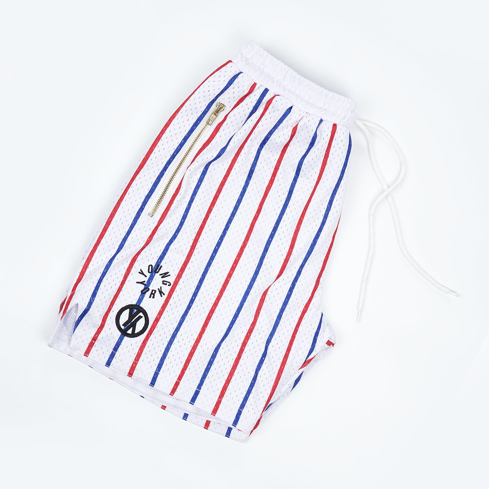 White custom shorts – blank canvas shorts for streetwear and athletic brands