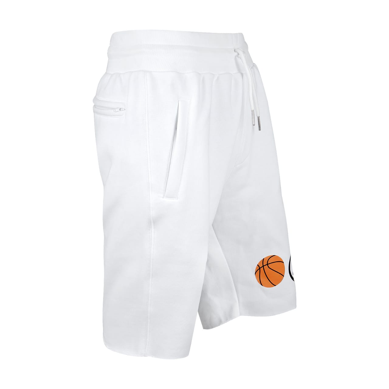 White Fleece Sweatshort - LIONEL SPORTS