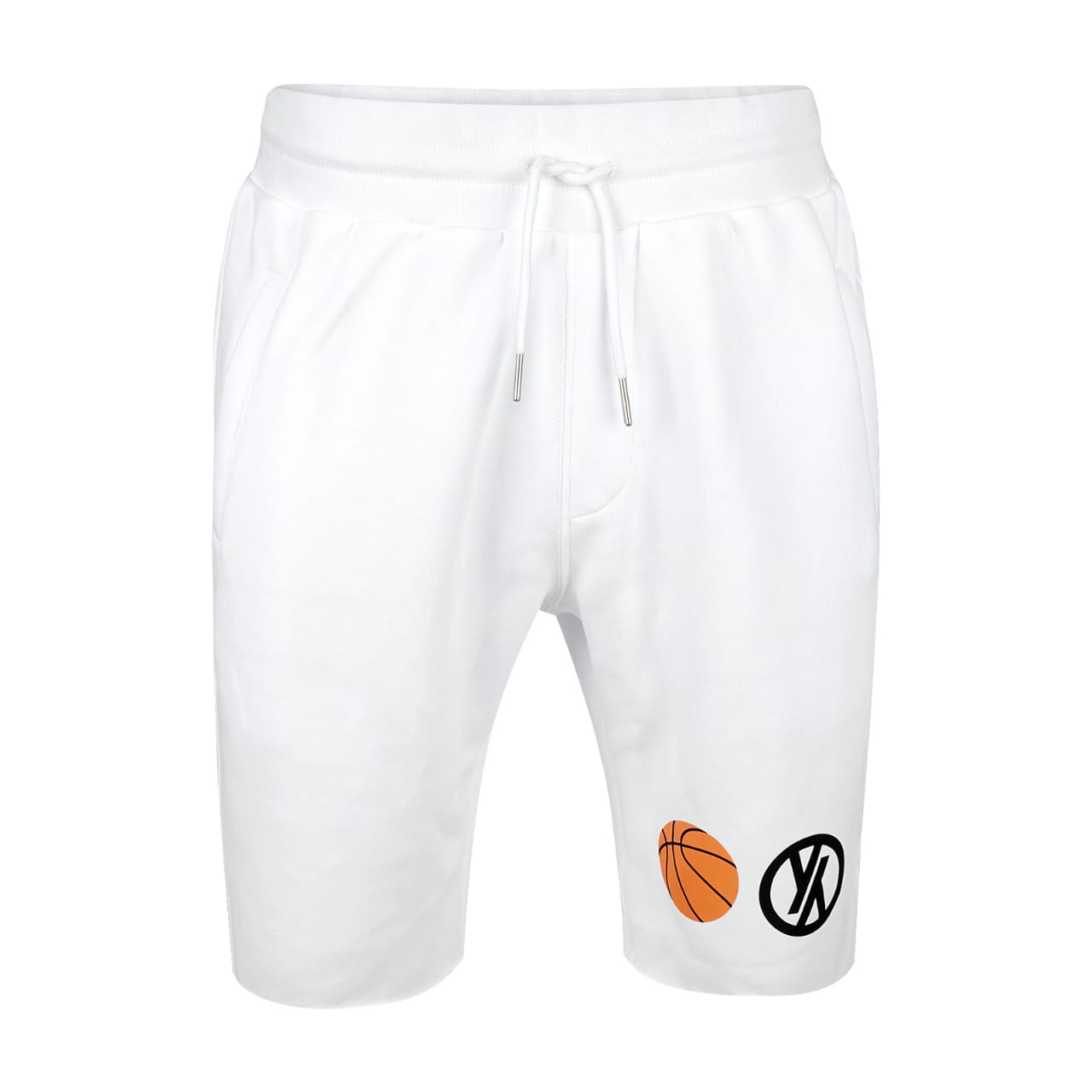 White Fleece Sweatshort - LIONEL SPORTS