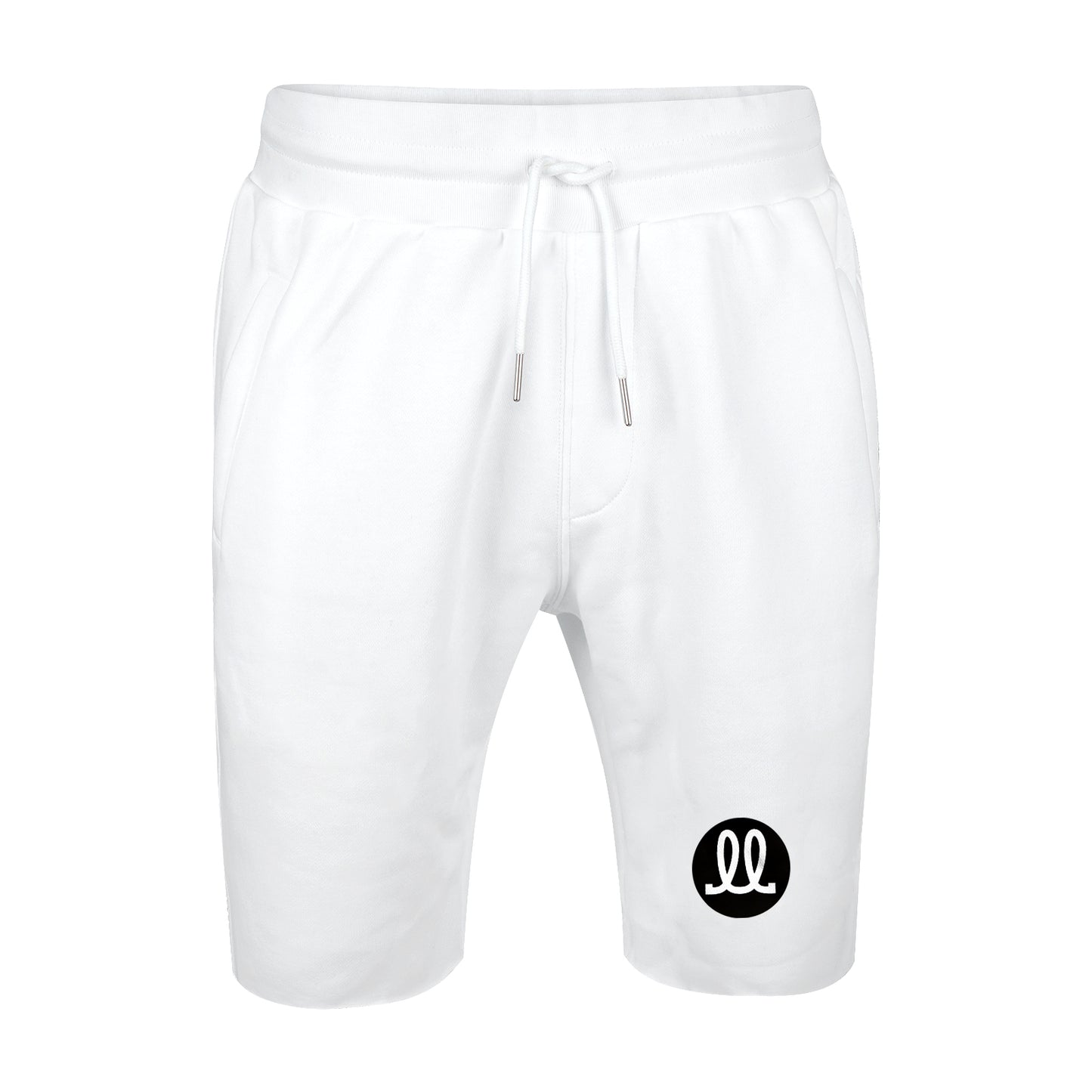 White Fleece Sweatshorts