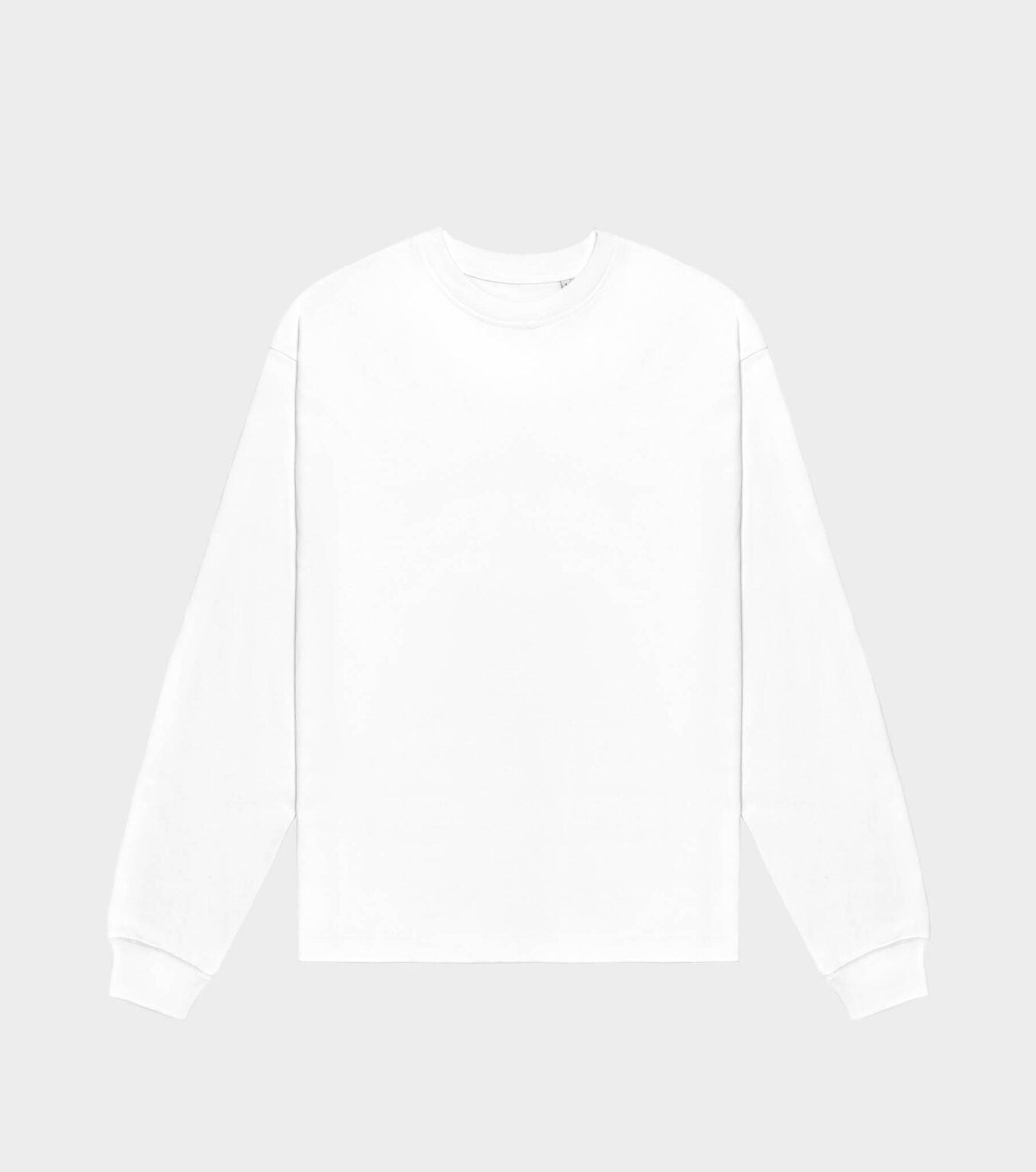 White Organic Cotton Long Sleeve T-Shirt