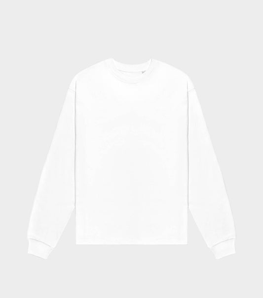 White Organic Cotton Long Sleeve T-Shirt