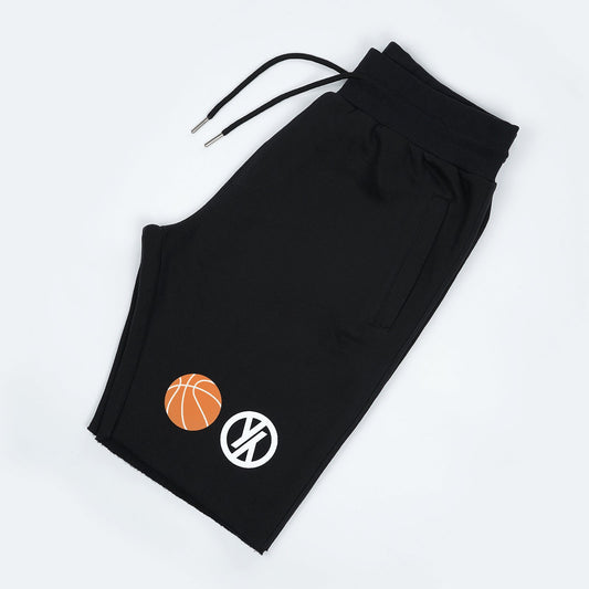White fleece sweatshorts – custom unisex shorts for loungewear or streetwear