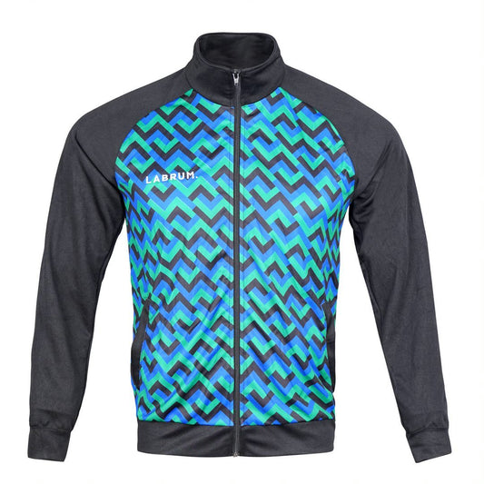 Black Warmup Suit – customizable sports tracksuit for clubs and teams