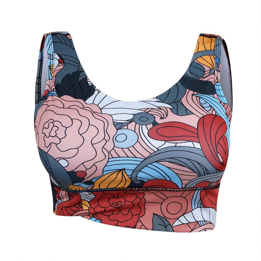 Floral Sublimation Bra