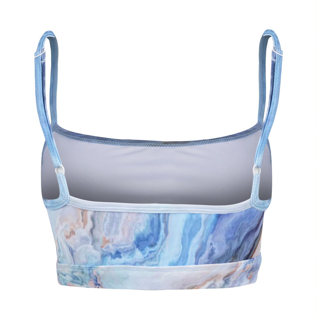 Adjustable Stripes Sublimation Gym Bra