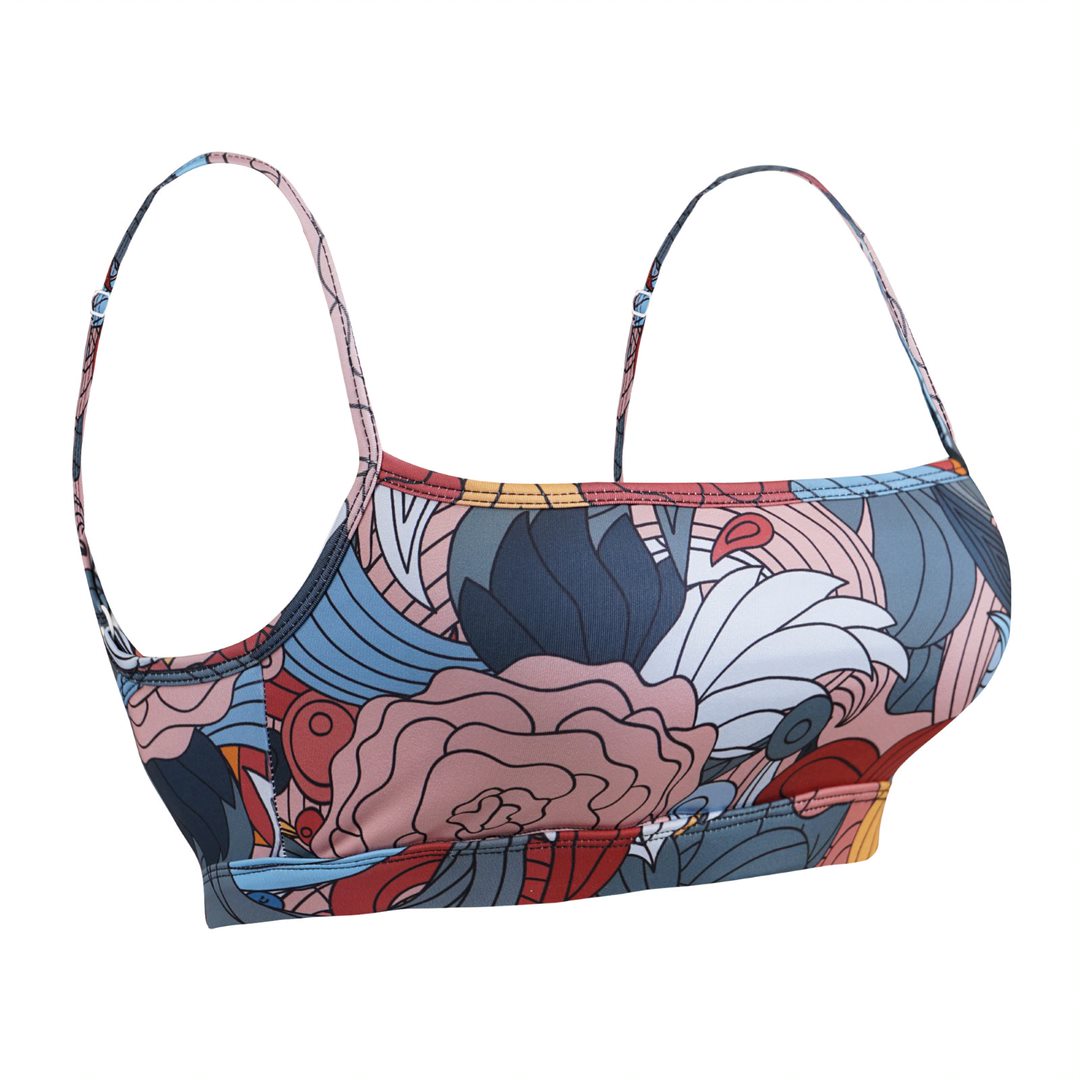 Floral Sublimation Adjustable Bra