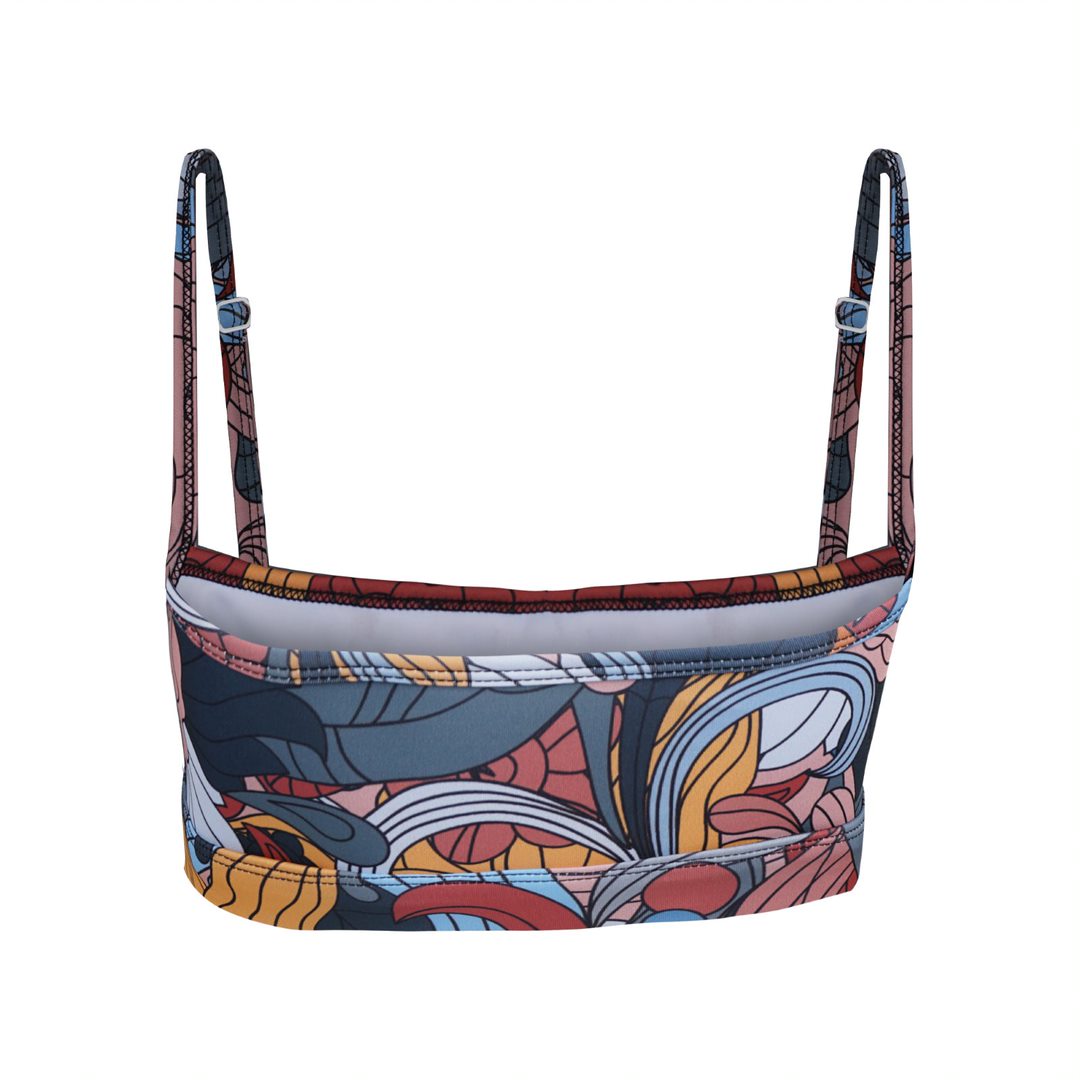 Floral Sublimation Adjustable Bra
