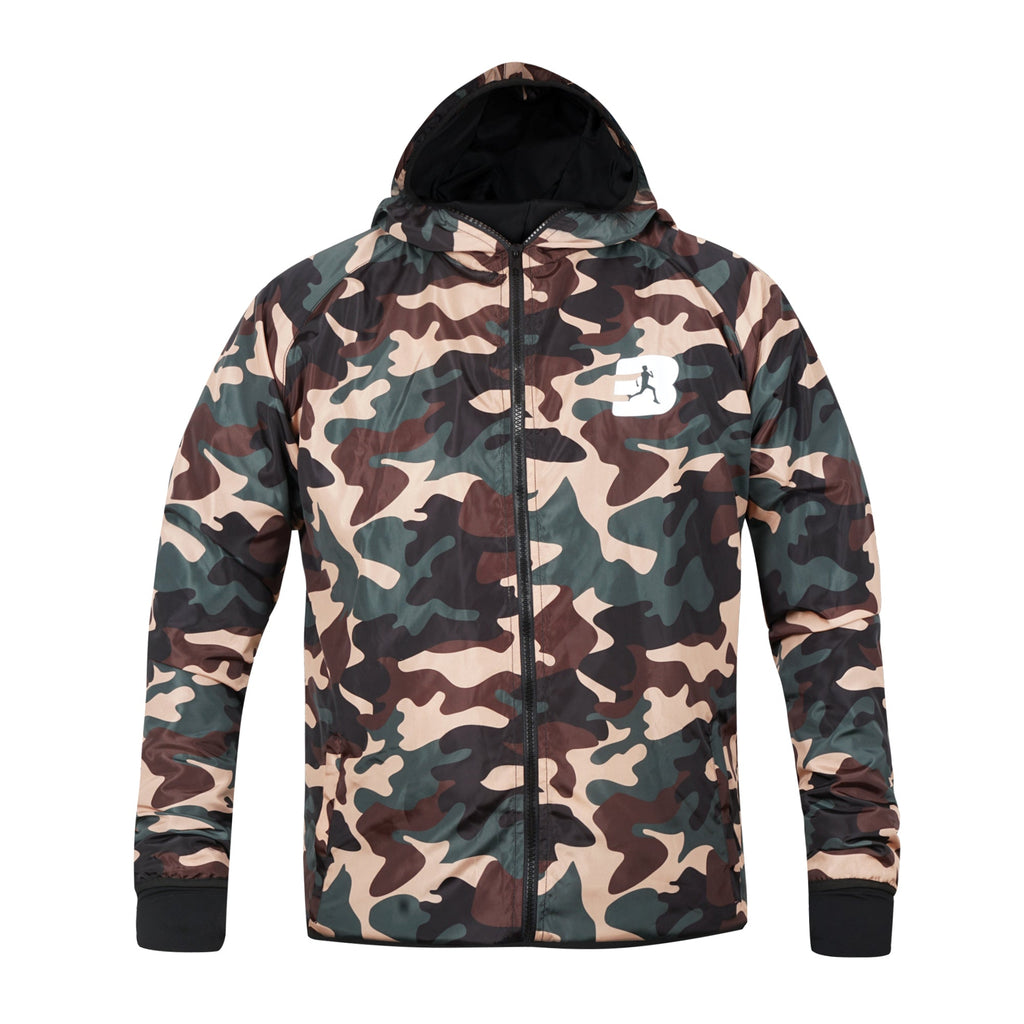 Custom camouflage sublimated jacket – lightweight camo outerwear for sports and streetwear