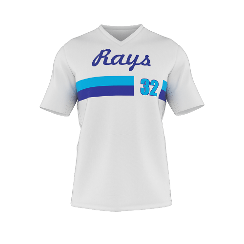 Dinger Short Sleeve V - Neck Baseball Jersey - LIONEL SPORTS