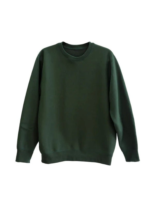 Custom forest green heavy fleece sweatshirt – warm winter streetwear apparel