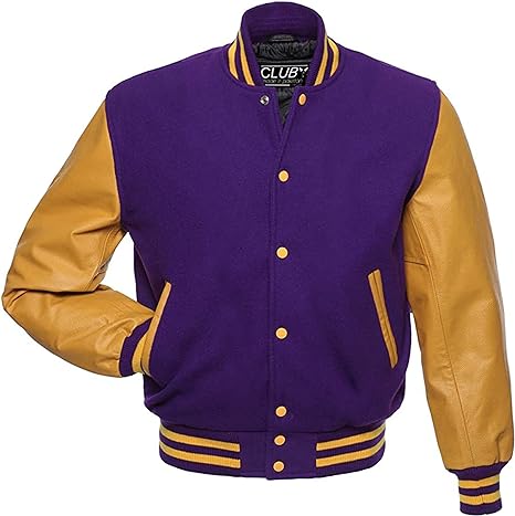 Golden Sleeve Varsity Jacket - LIONEL SPORTS