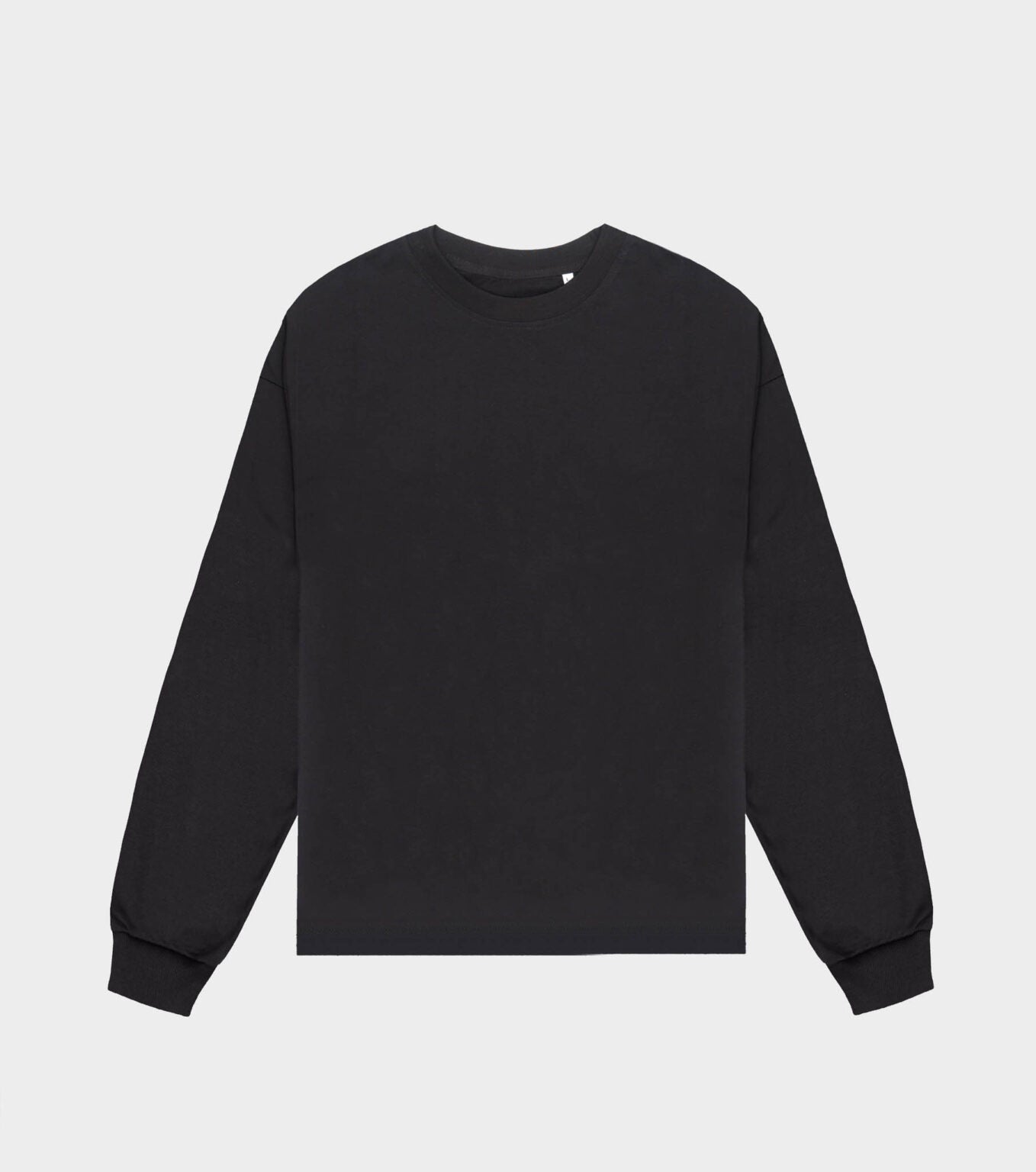 Black Organic Cotton Long Sleeve T-Shirt