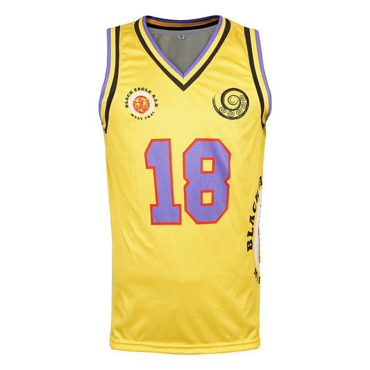 Custom black no-cut basketball jersey – breathable sportswear by Lionel Sports