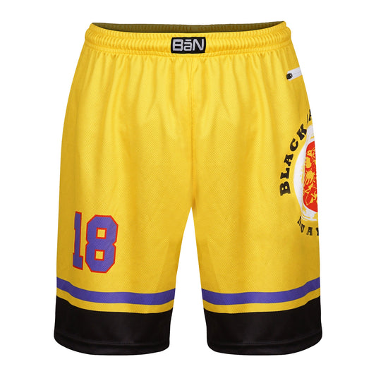 Custom no-cut basketball shorts in black – Lionel Sports performance wear