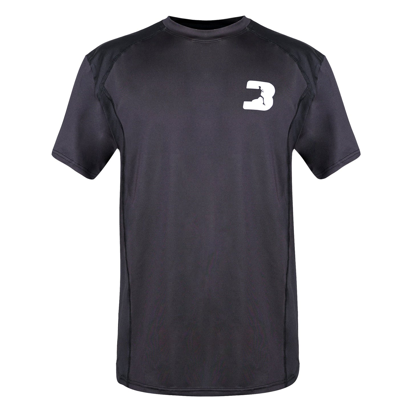 Plain Black Side Panel rashguard - LIONEL SPORTS