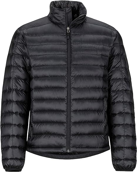 Men’s black puffer jacket – warm lightweight winter outerwear by Lionel Sports