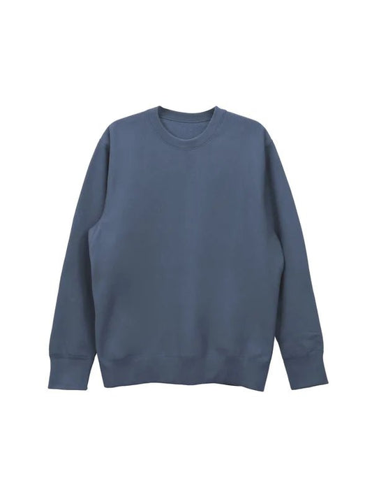 Custom sailor blue heavyweight sweatshirt – winter streetwear with bold color