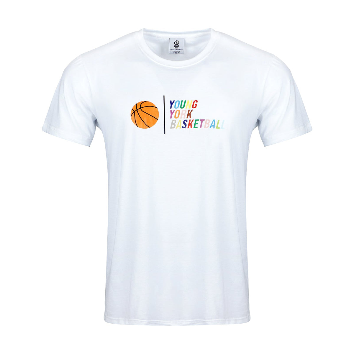 Custom white digital printed t-shirt – front and back regular fit streetwear