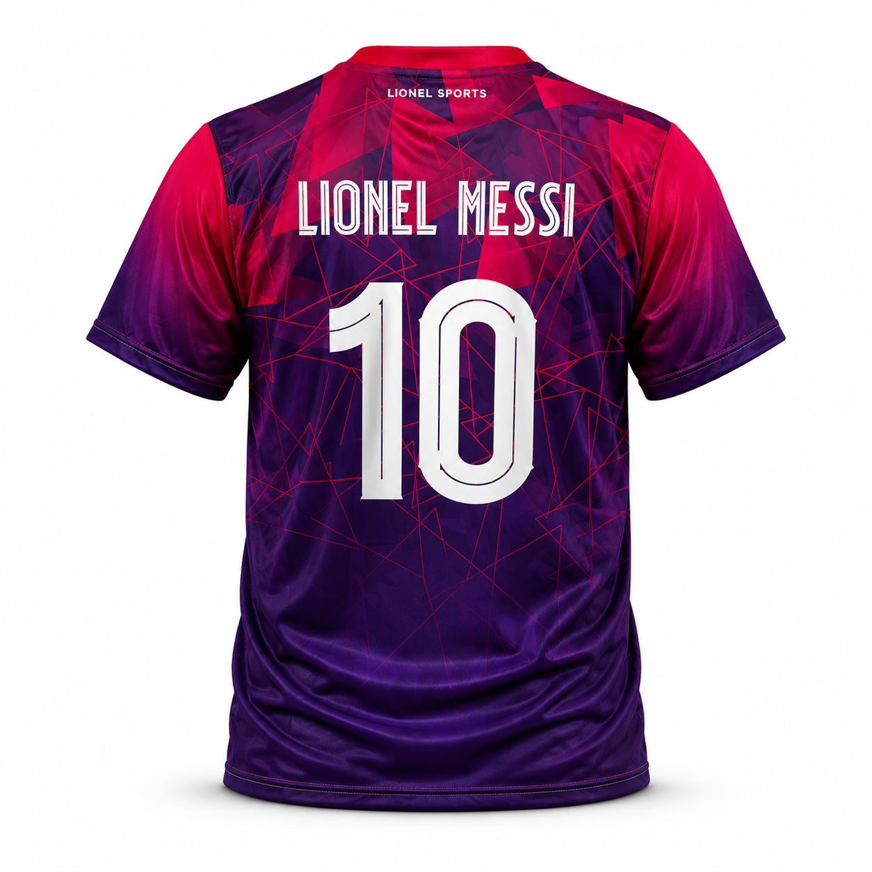 Purple & Red Geometric Team Jersey - Image 2