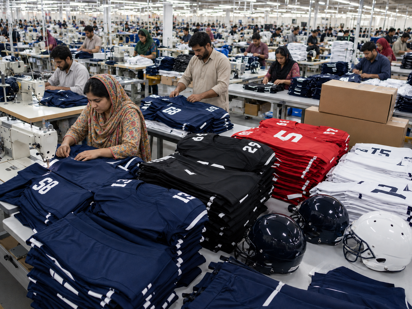 Custom American Football Uniform Manufacturing