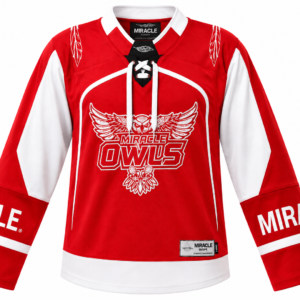 Red and White Lace-Up Custom Ice Hockey Jersey