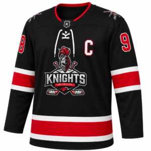 Black Red and White Custom Ice Hockey Jersey