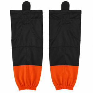 Black and Orange Ice Hockey Socks